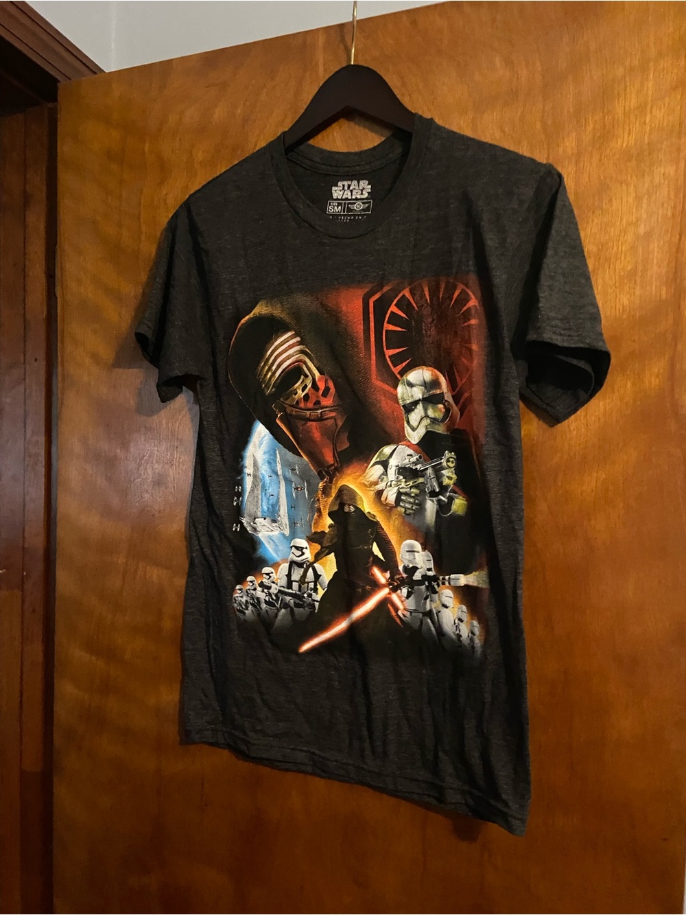 Star Wars Men's Black Graphic Tee - Kylo Ren & Stormtroopers